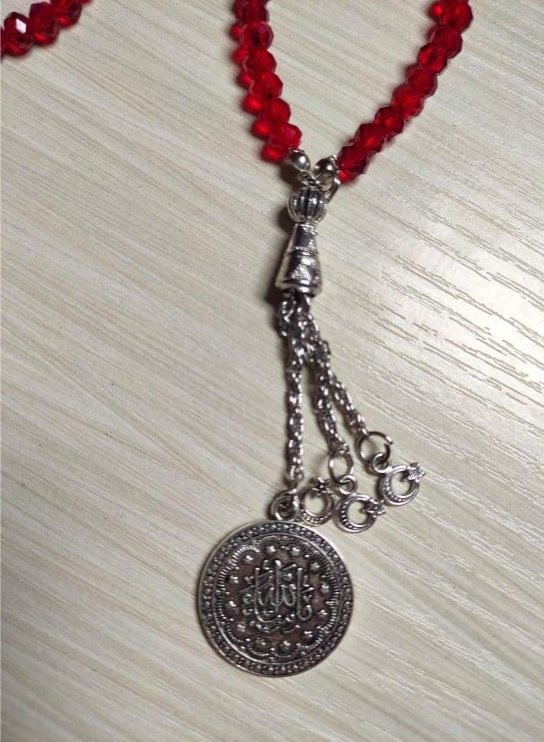 EvancyStore Handmade Crystal Rosary Red - Image 3